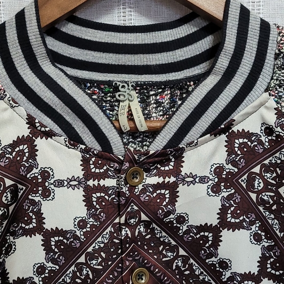 BKE Button-Up Multi-Pattern Sweater Jacket… - Picture 3 of 10